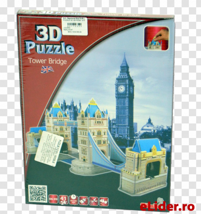Jigsaw Puzzles Tower Bridge Simba 3D-Puzzle Three-dimensional Space - Toy - COMPUS Transparent PNG