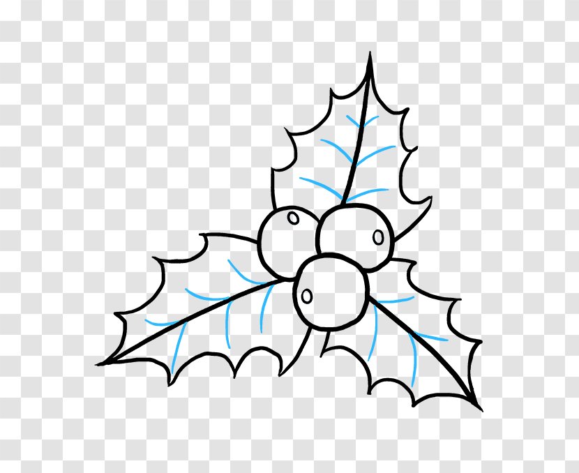 Drawing Tutorial Image Christmas Day Illustration - Woody Plant - Berrys Pattern Transparent PNG
