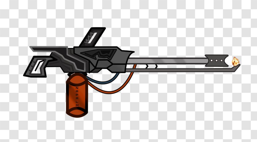 Trigger Flamethrower Drawing Firearm Gun - Barrel - Royaltyfree Transparent PNG