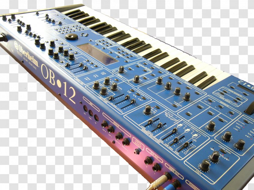 Oberheim OB-Xa OB12 Electronics Sound Synthesizers - Flower - Musical Instruments Transparent PNG