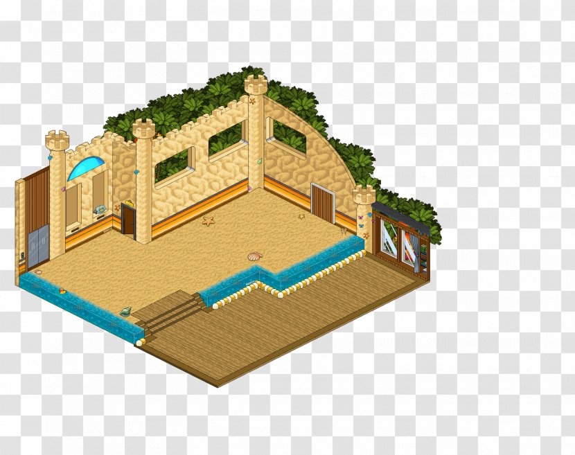 Habbo Room Vqe Beach - Blogger - Bg Transparent PNG