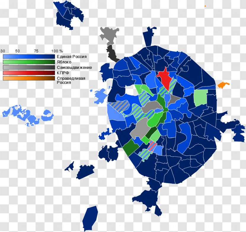 Moscow Mayoral Election, 2013 Municipal Elections, 2017 Map - Vector Transparent PNG