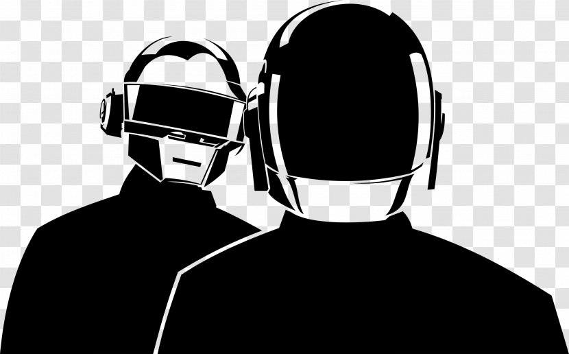 Daft Punk Stencil Phonograph Record One More Time Street Art - Cartoon Transparent PNG