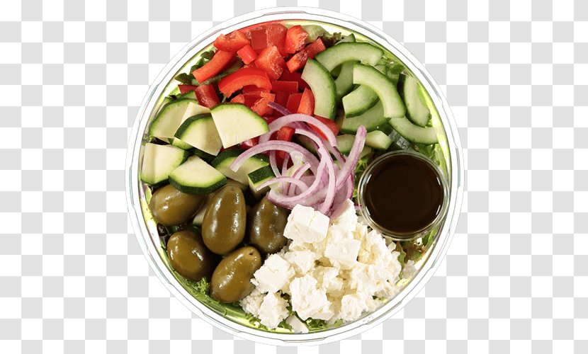 Greek Salad Vegetarian Cuisine Asian Wrap Lunch - Soup Transparent PNG