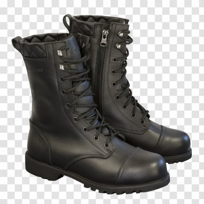 Motorcycle Boot Combat Leather - Outdoor Shoe - Boots Transparent PNG