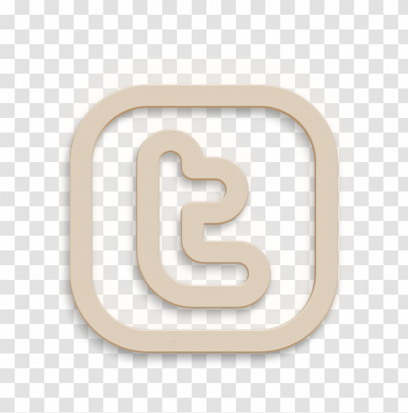 Social Media Outline Icon Twitter Icon Transparent PNG
