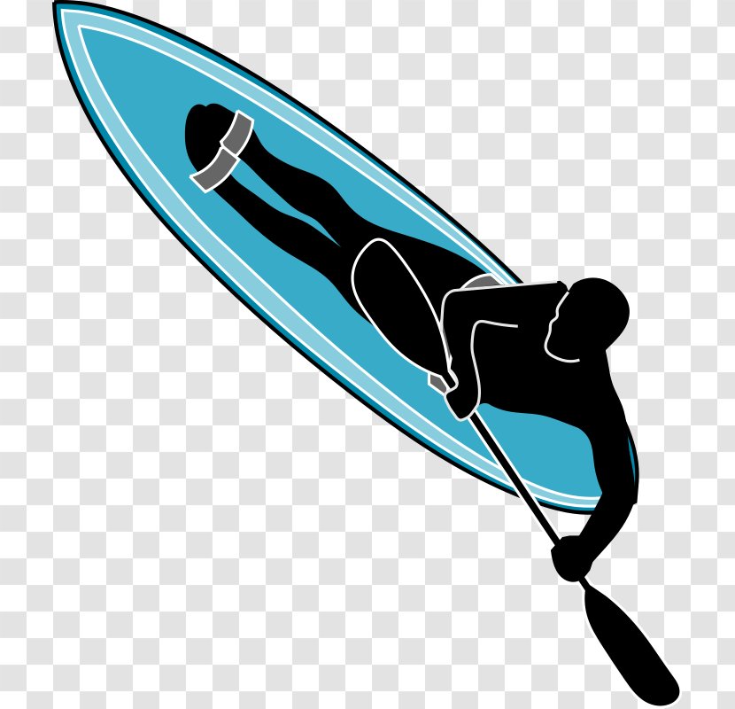 Waveski Surfing Surfboard Clip Art - Sports Equipment - Windsurfing Clipart Transparent PNG