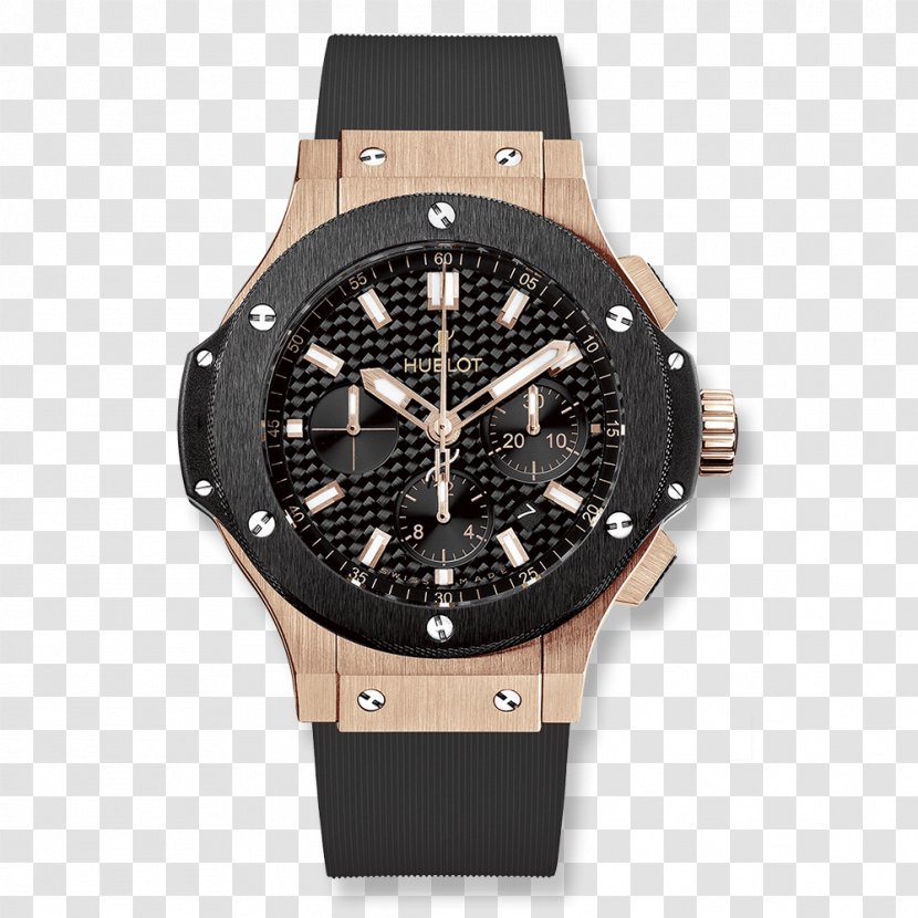 Automatic Watch Hublot Chronograph Gold - Metal Transparent PNG