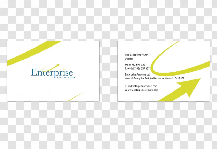Logo Brand Font - Text - Enterprise Color Business Card Transparent PNG