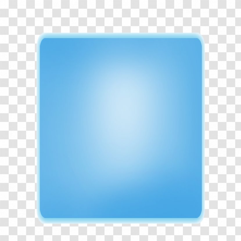 Square, Inc. Wallpaper - Aqua - Blue Gradient Glow Rectangular Border Transparent PNG