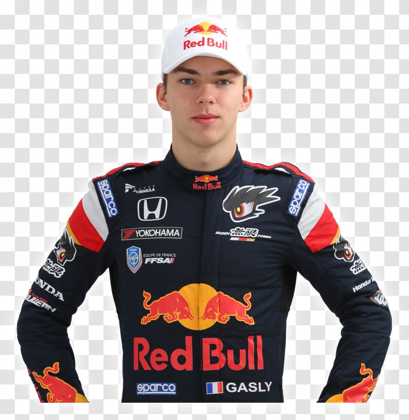 Pierre Gasly 2017 Super Formula Championship Red Bull Racing T-shirt - Race Transparent PNG