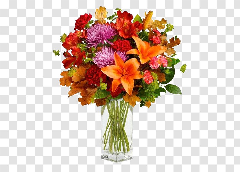 Flower Bouquet Floristry Teleflora Floral Design - Artificial - Fall Flowers Transparent PNG