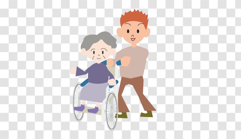 Clip Art Illustration Caregiver Wheelchair Health Care - Vehicle Transparent PNG