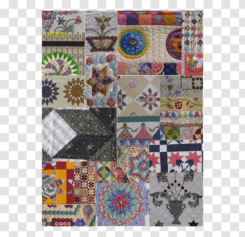 Patchwork Quilting Place Mats Pattern - Textile - Material Obsession Transparent PNG