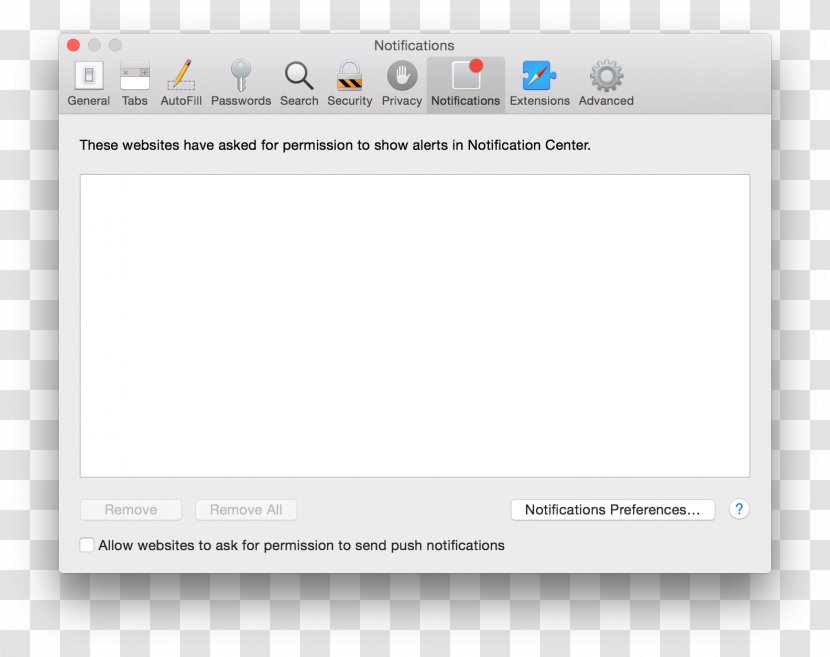 Safari MacOS Push Technology Apple Notification Service Mac Mini - Operating Systems Transparent PNG
