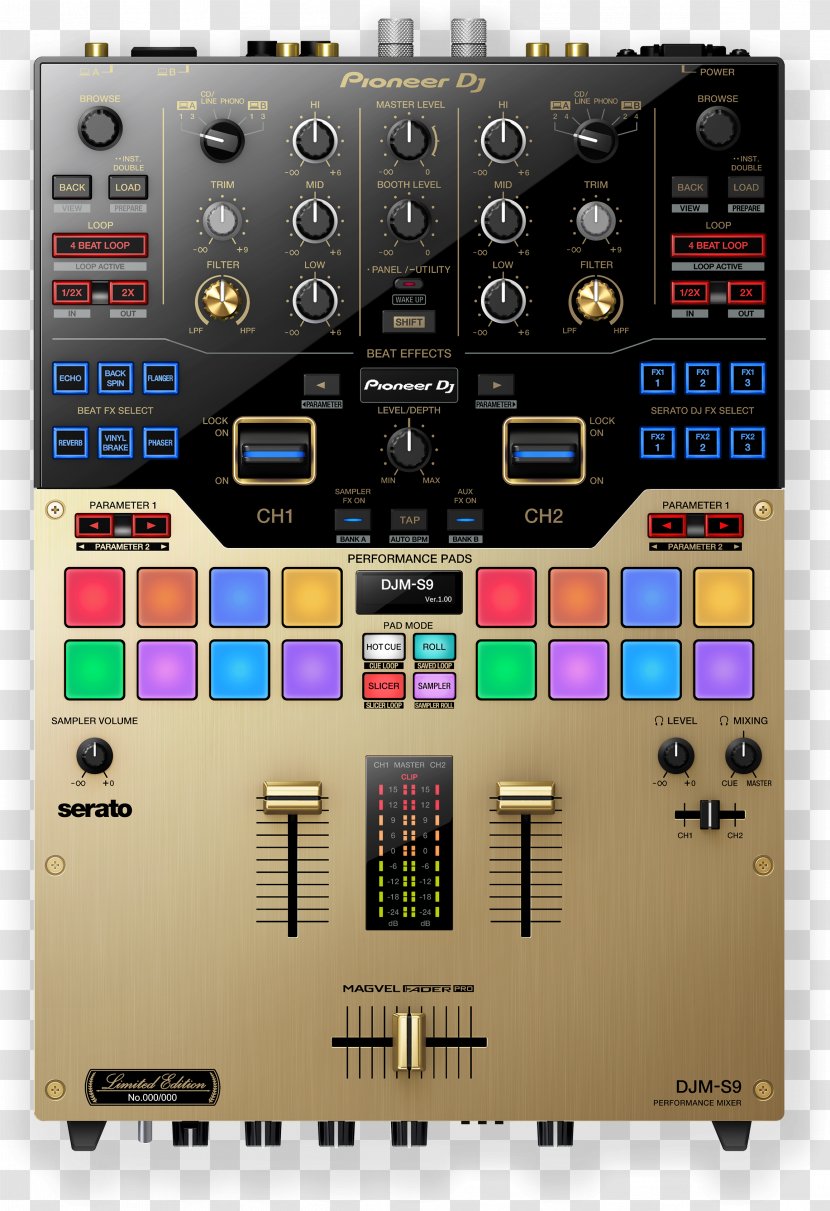 Pioneer DJM-S9 Disc Jockey DJ Mixer Audio Mixers - Plx1000 - Dj Transparent PNG
