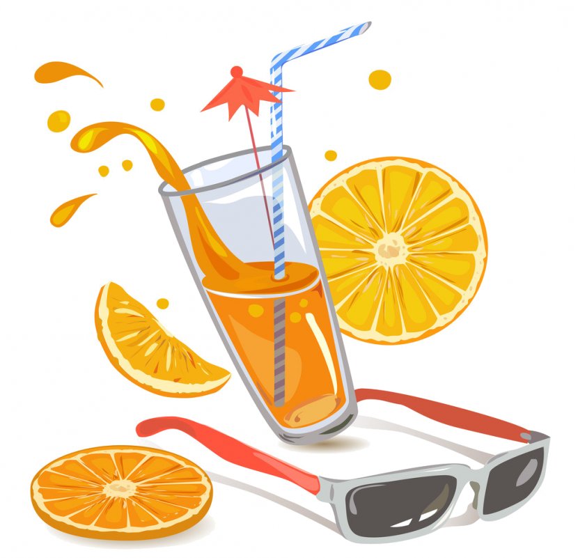 Orange Juice Fizzy Drinks Beverages Transparent PNG