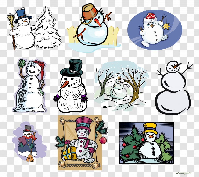 Snowman Ded Moroz IFolder Clip Art - Depositfiles Transparent PNG