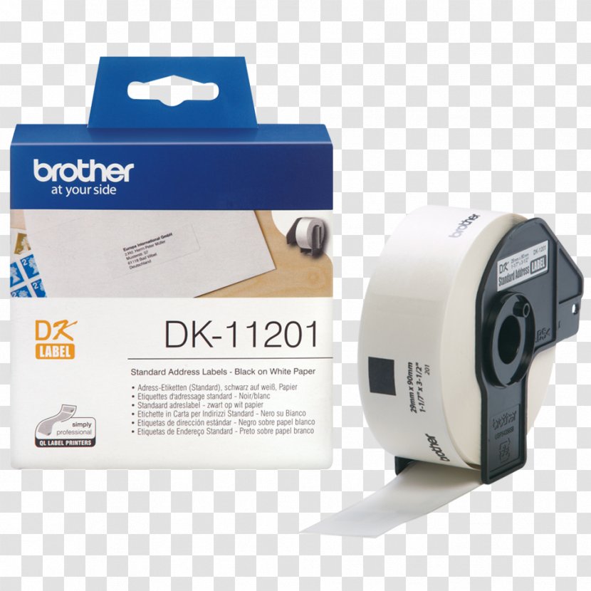 Paper Label Printer Adhesive Tape Brother Industries - Die Cutting - Sewing Transparent PNG