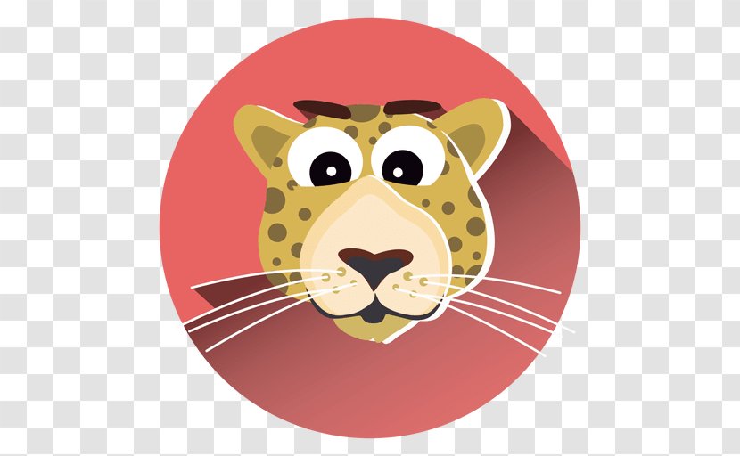 Cartoon Drawing - Big Cats - Leopard Transparent PNG