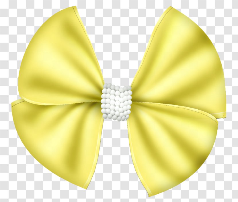 Ribbon Clip Art - Bow Tie - Yellow Transparent PNG
