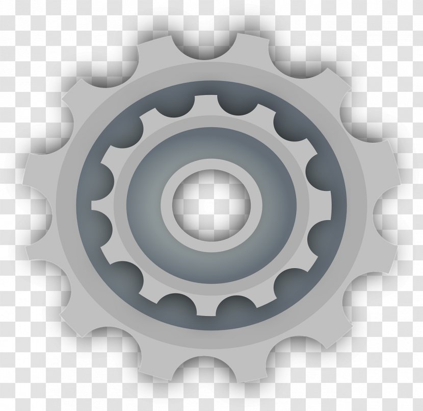 Bicycle Gearing Sprocket Clip Art - Hardware - Gears Transparent PNG
