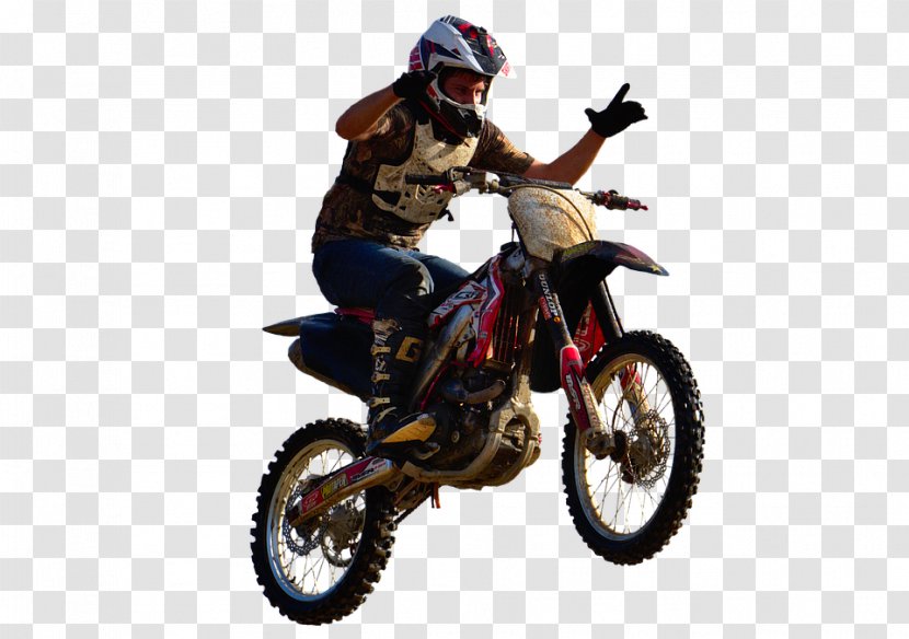 Freestyle Motocross Motorcycle Stunt Dirt Bike - Frame Transparent PNG