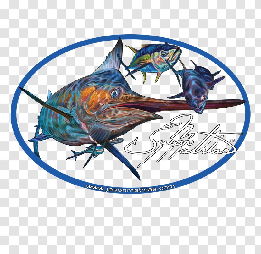 Bony Fishes Atlantic Blue Marlin Sticker Fishing - Fish Transparent PNG