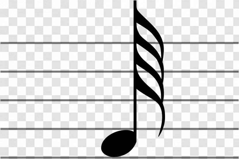Sixty-fourth Note Musical Thirty-second Eighth - Cartoon Transparent PNG