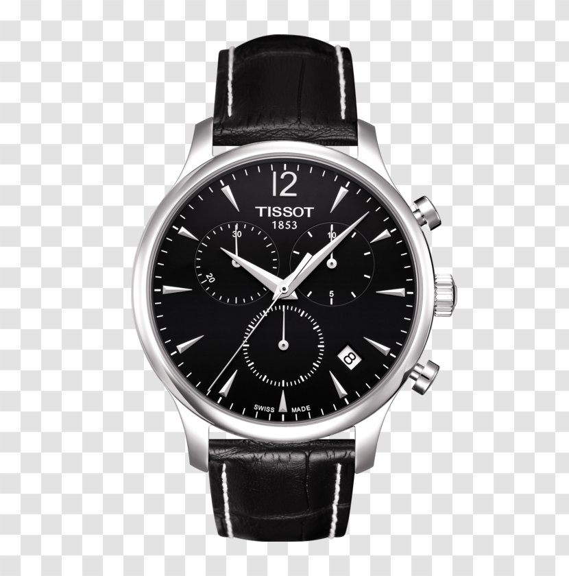 Tissot Men's Tradition Chronograph Watch Strap Transparent PNG
