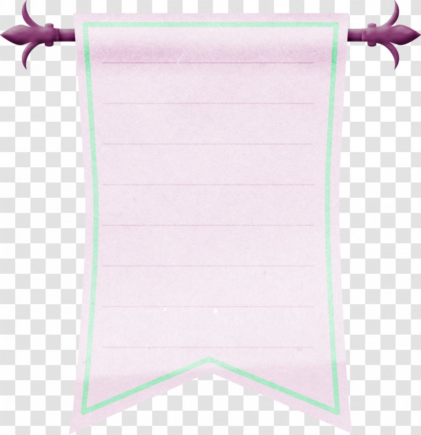 Paper - Pink - White Flag Decoration Pattern Transparent PNG