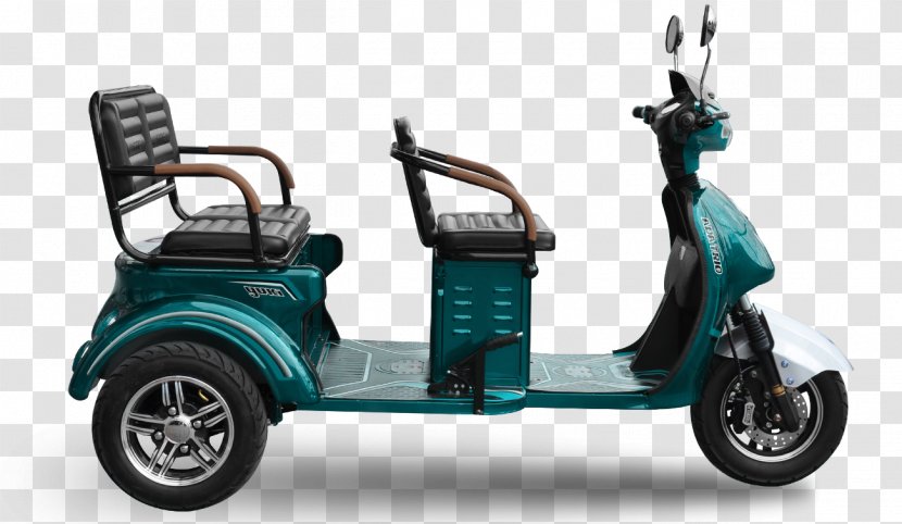 Wheel Electric Vehicle Scooter Car BMW - Tricycle Transparent PNG