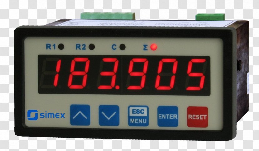 Timer Electronics Digital Data Counter - Measuring Instrument - Speed Meter Transparent PNG