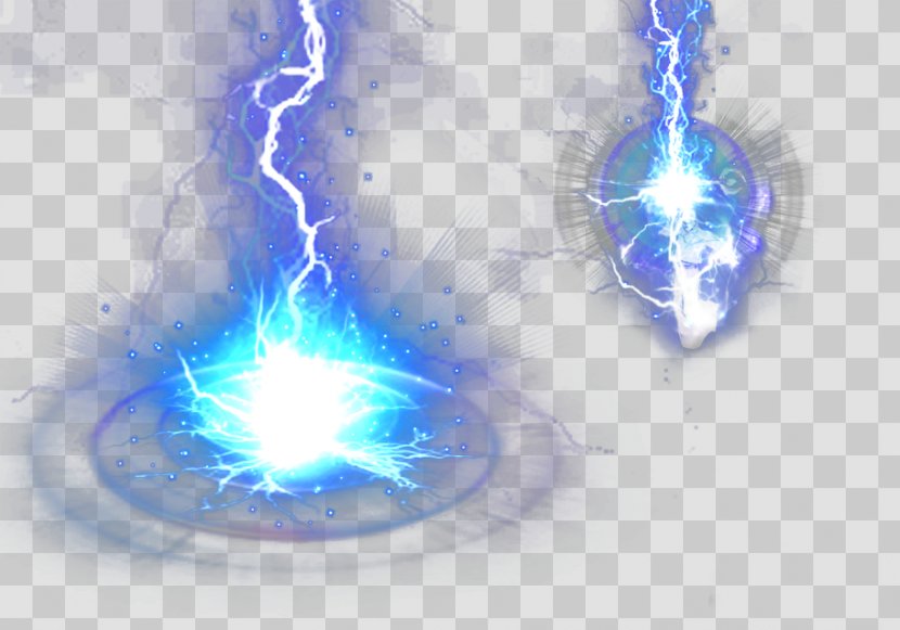 Lightning - Light - Blue Effect Transparent PNG