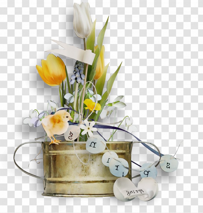 Floral Design - Watering Can Transparent PNG