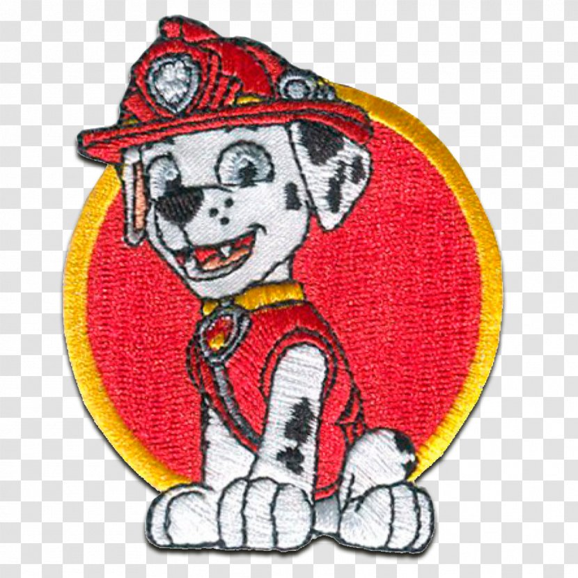 Embroidered Patch Iron-on Clothing Embroidery Sewing - Fictional Character - Marshall Paw Patrol Transparent PNG