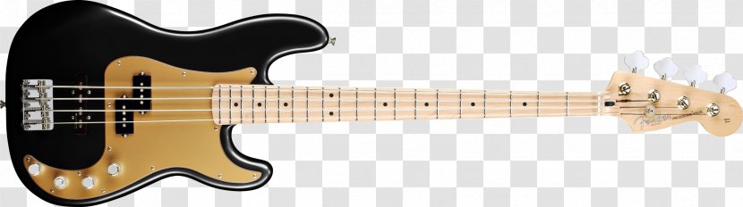 Fender Precision Bass Guitar Mustang Fingerboard Neck - Silhouette - Transparent Transparent PNG