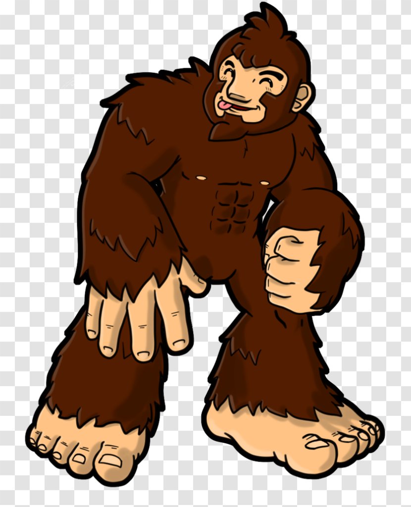 Bigfoot Drawing Cartoon Clip Art - Bear Transparent PNG