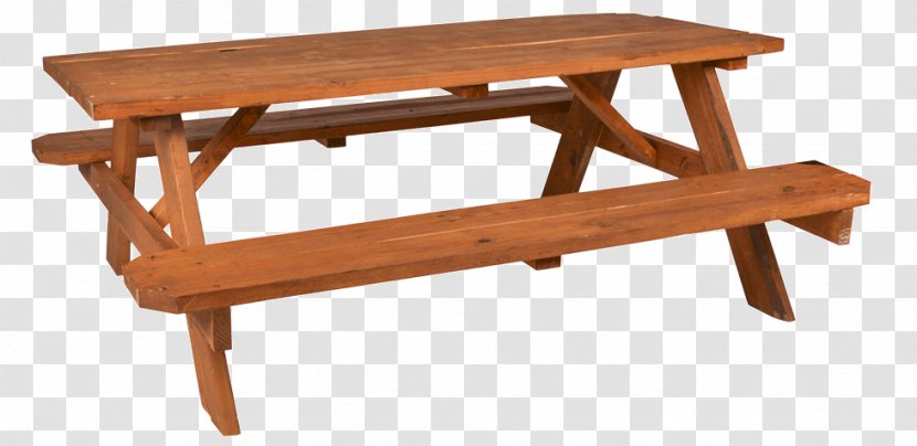 Table Bench Rectangle - Outdoor - Picnic Transparent PNG