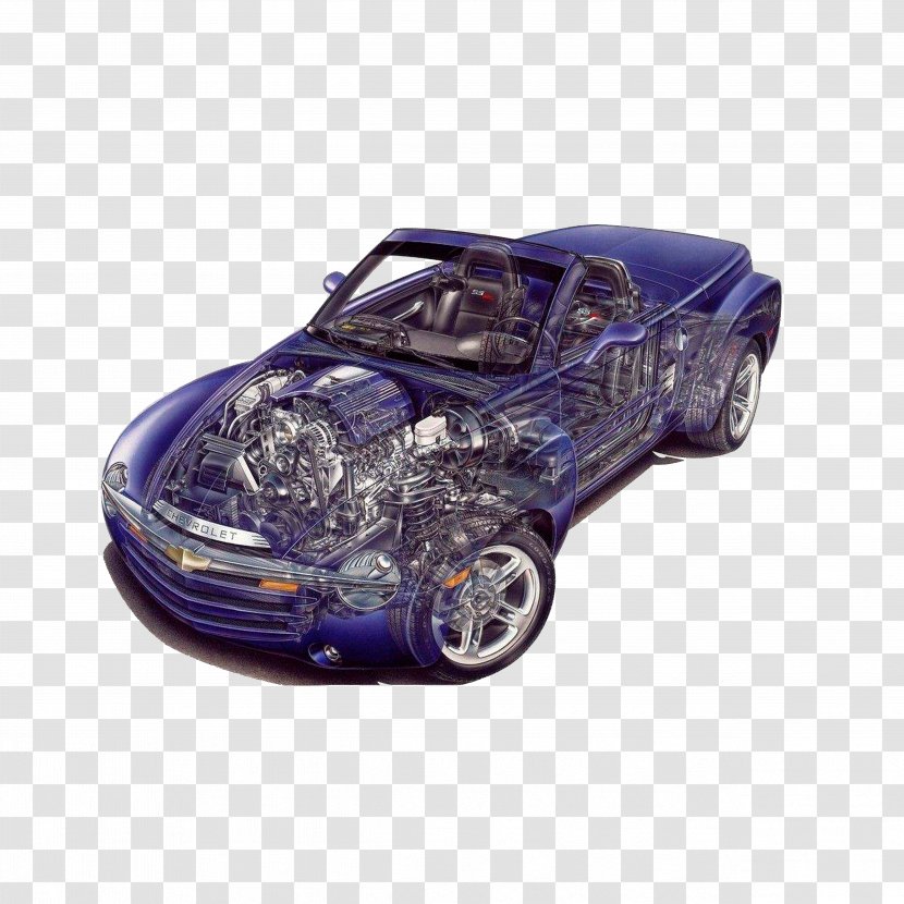 2003 Chevrolet SSR Pickup Truck Car Chevelle - Roadster - Scenograph Transparent PNG