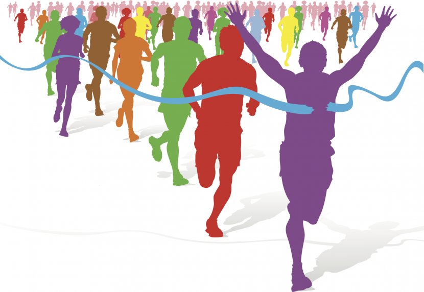 The Color Run Running 5K 1st Annual 5k Fun Run/Walk Clip Art - Silhouette - Heart Transparent PNG