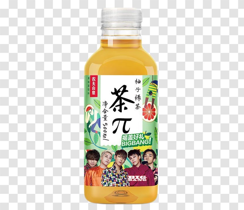 Iced Tea Oolong Green BIGBANG - Bang - Nongfushangquan Grapefruit Wu Transparent PNG