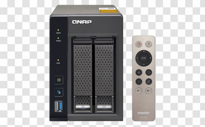 QNAP TS-253A NAS Mini Tower Ethernet LAN Black Network Storage Systems Qnap TS-253A-4G 2 Bay Nas Data - Inc - Ts809 Pro Turbo Transparent PNG