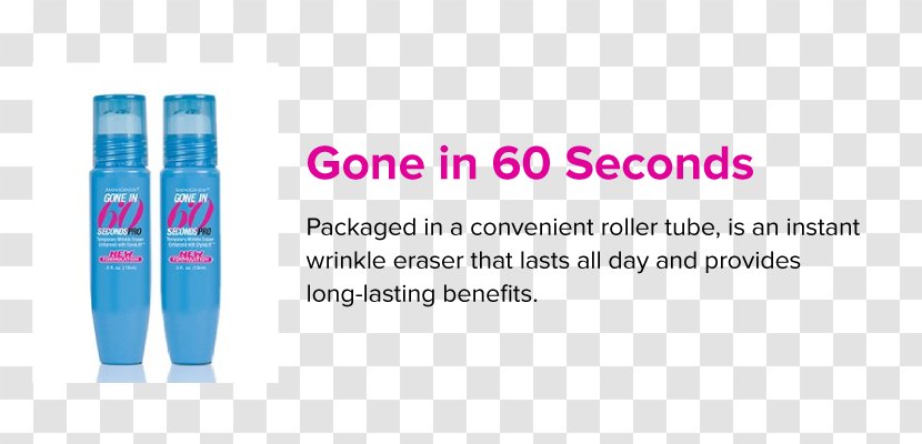 Brand AminoGenesis Gone In Sixty Seconds Instant Wrinkle Eraser Font - Ounce - 60 Timer Transparent PNG