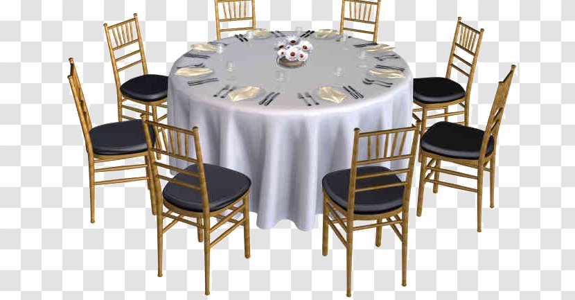Tablecloth Chair Furniture Dining Room - Bar - Table Chairs Transparent PNG