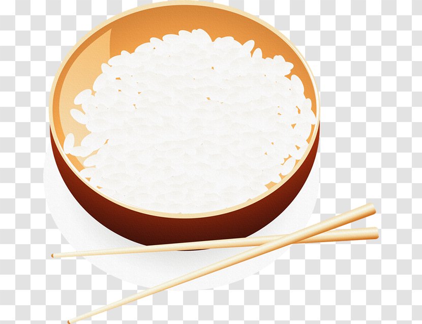 Cooked Rice Bowl Chopsticks Transparent PNG