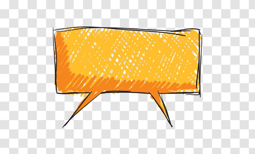 Speech Balloon Dialog Box Cartoon - Drawing - Hand Painted Yellow Chat Transparent PNG