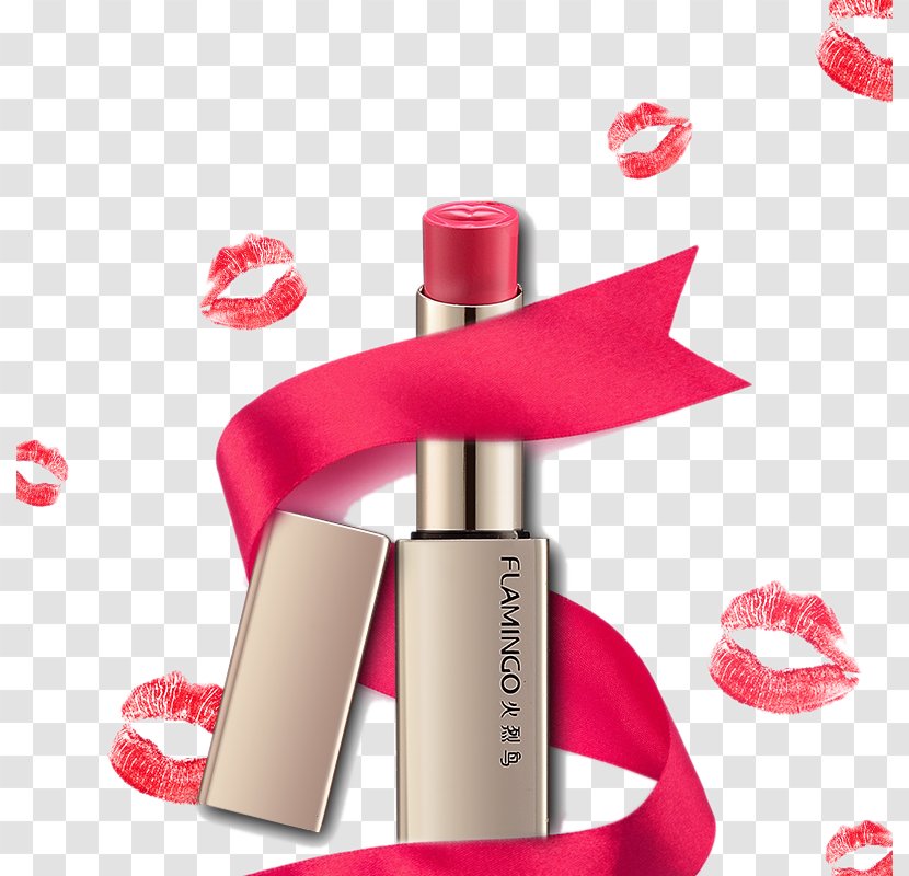 Lipstick Red Lip Balm Make-up - Cosmetics - Flamingo Does Not Wear Transparent PNG