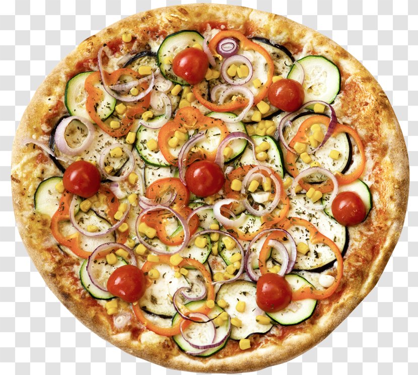 California-style Pizza Sicilian Vegetarian Cuisine Cheese Transparent PNG