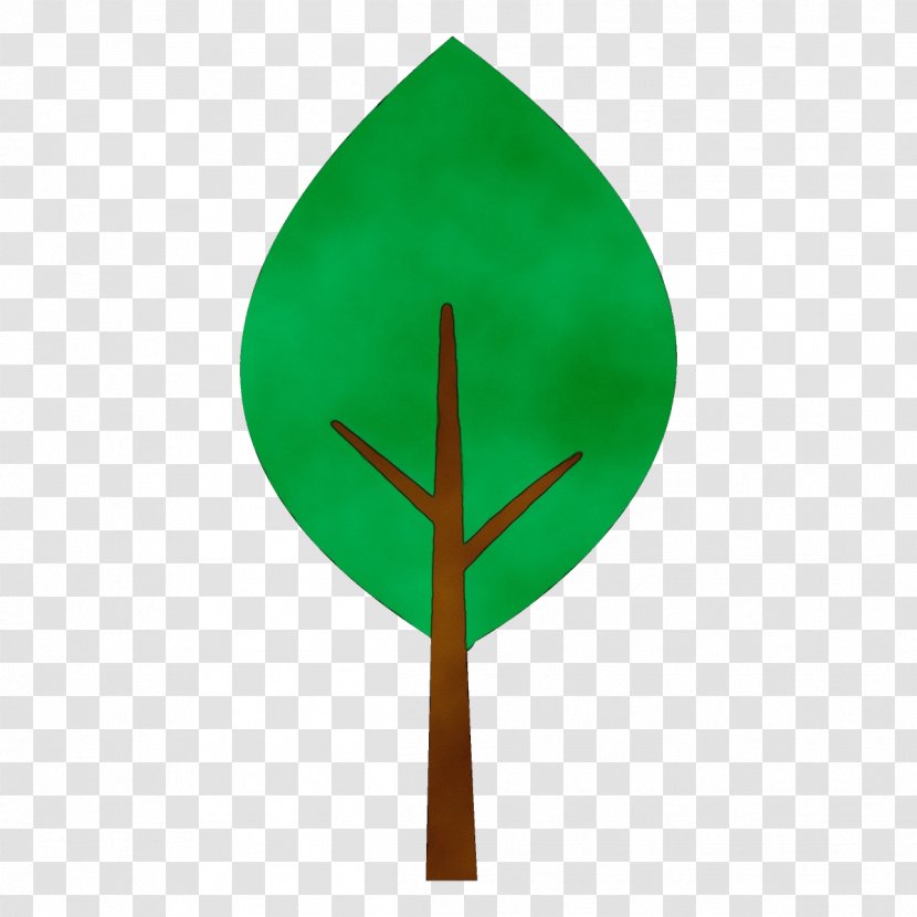 Green Leaf Tree Plant Flag Transparent PNG